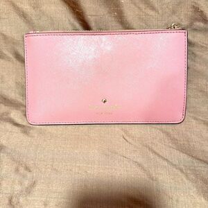 Kate Spade Pink pink Saffiano Compact Snap Zip Wallet